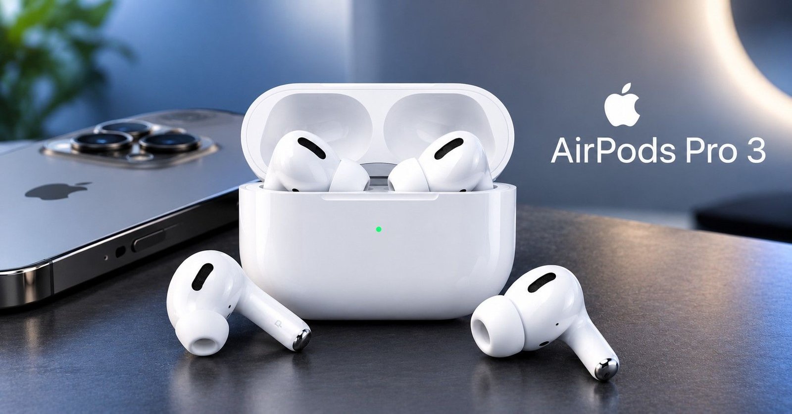Apple AirPods Pro 3 3D render, best for iphone users in our best wireless earbuds list