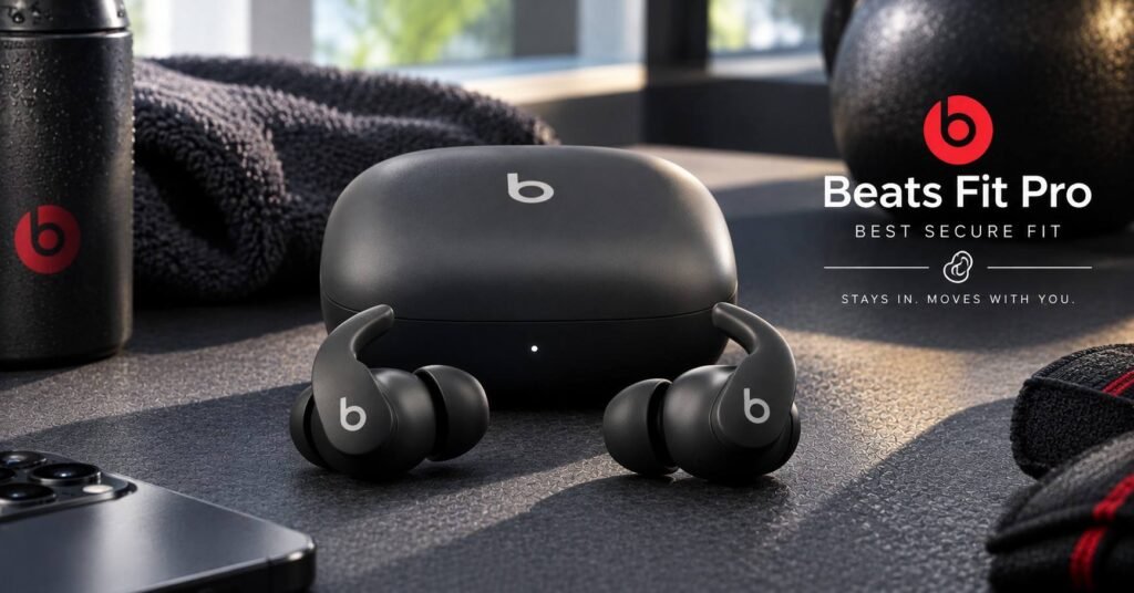 Beats Fit Pro 3D render, best secure fit in our best wireless earbuds list
