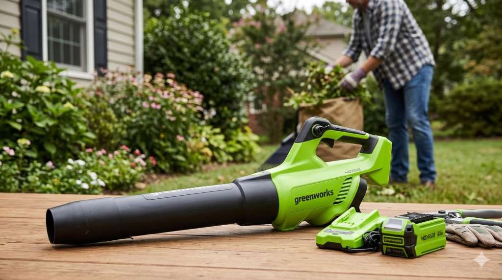 Greenworks 24252 Best Leaf Blower for Small Yards