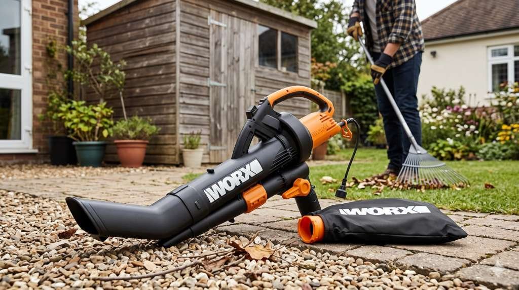 WORX WG509 Trivac Best Corded Leaf Blower Vacuum Mulcher