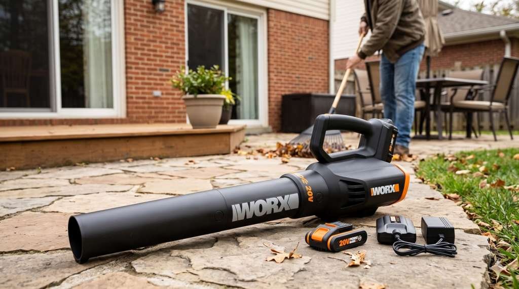 WORX WG547 Best Budget Battery-Powered Leaf Blower